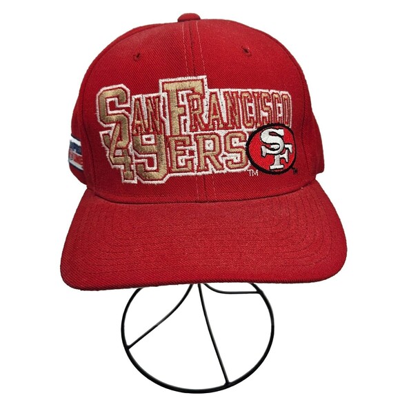 VTG Starter Pro Line NFL San Francisco SF 49ERS Red Embroidered Hat 100% Wool - Picture 1 of 7